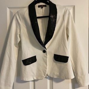 Black and White glitter Blazer